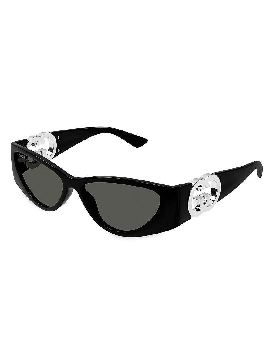 Women's Hailey 55MM Cat Eye Sunglasses - Black