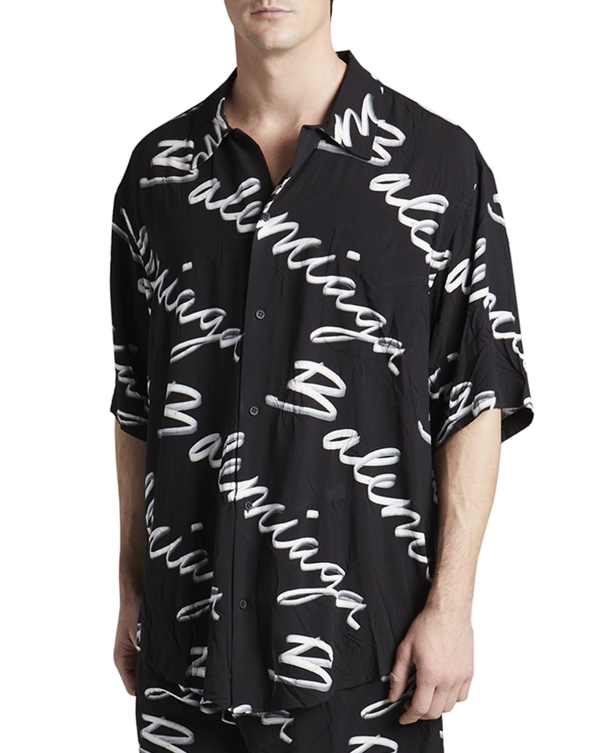 Men & apos;s Scribble Logo Sport Shirt