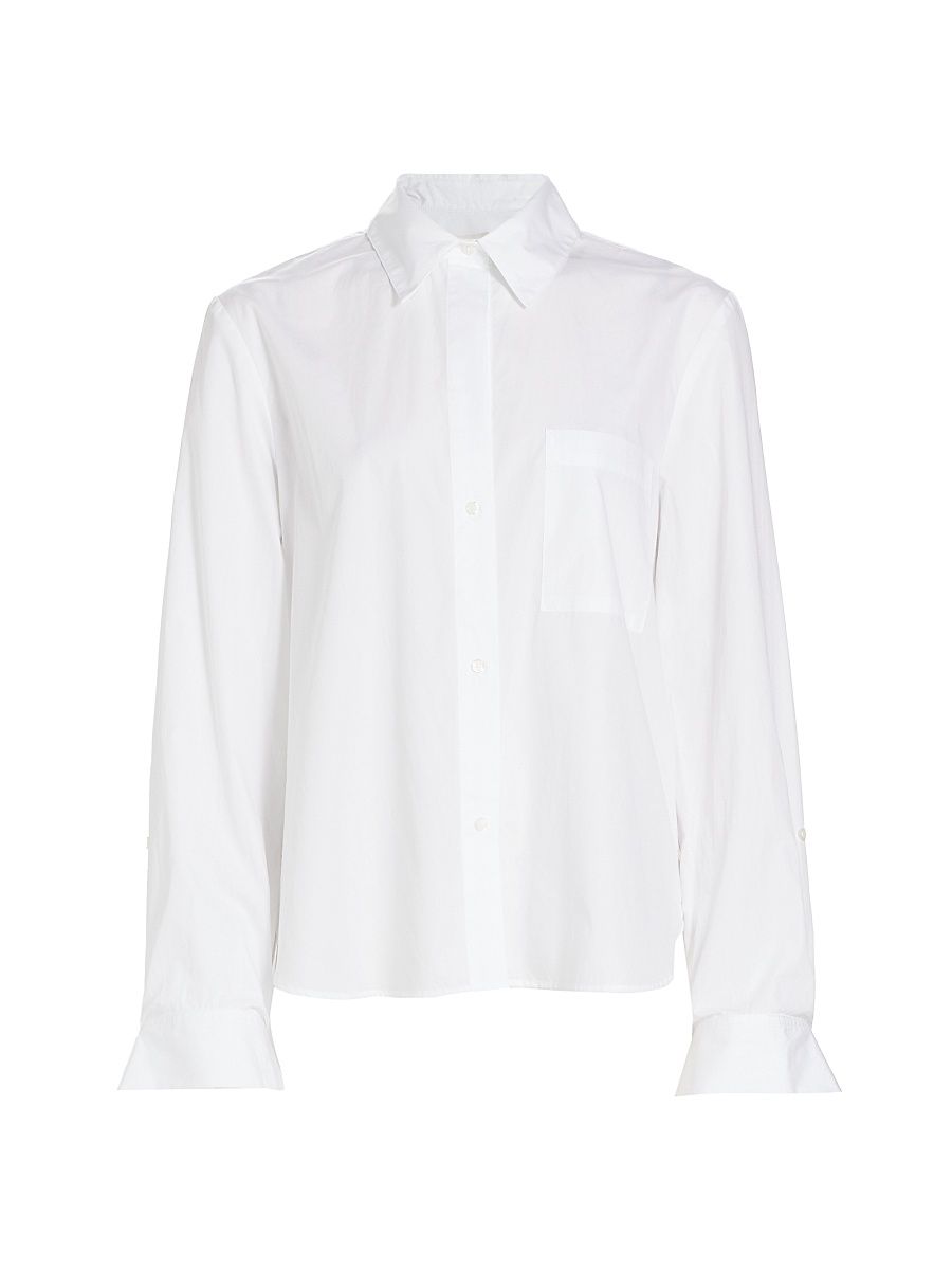 Women's New Morning After Poplin Shirt - White - Size Medium