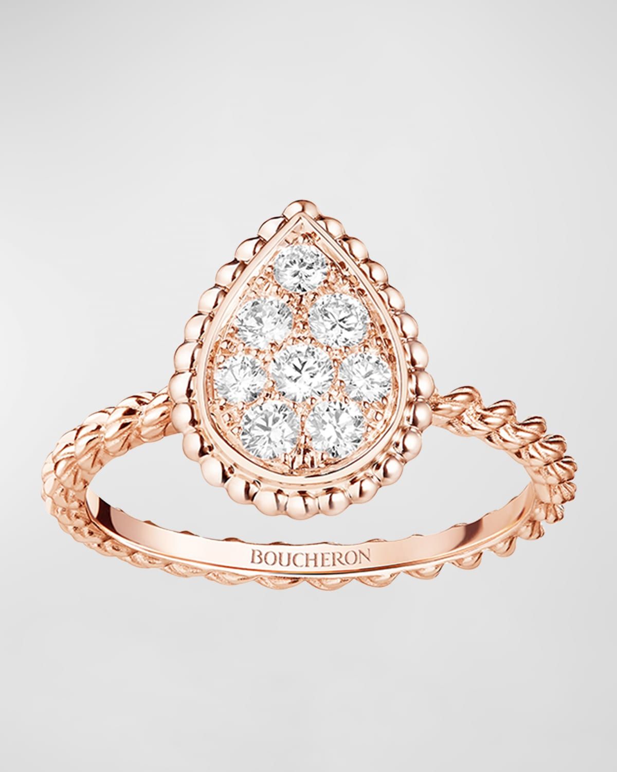 Serpent Boheme 18K Rose Gold Diamond Ring