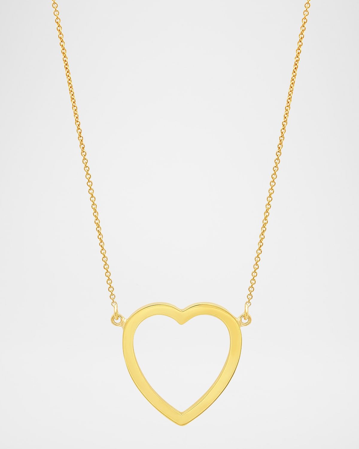 Large Open Heart Necklace