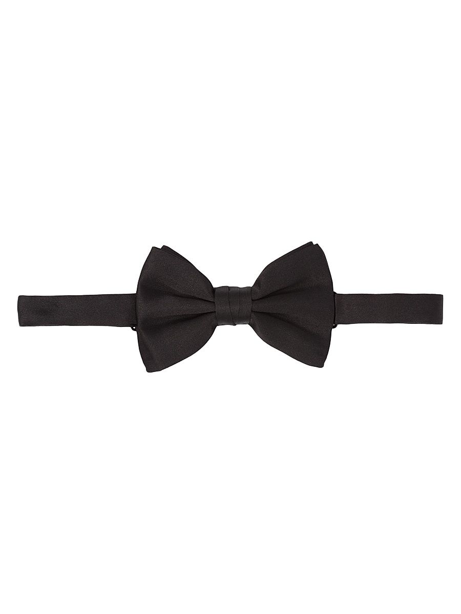 Men's Satin Bow Tie - Black