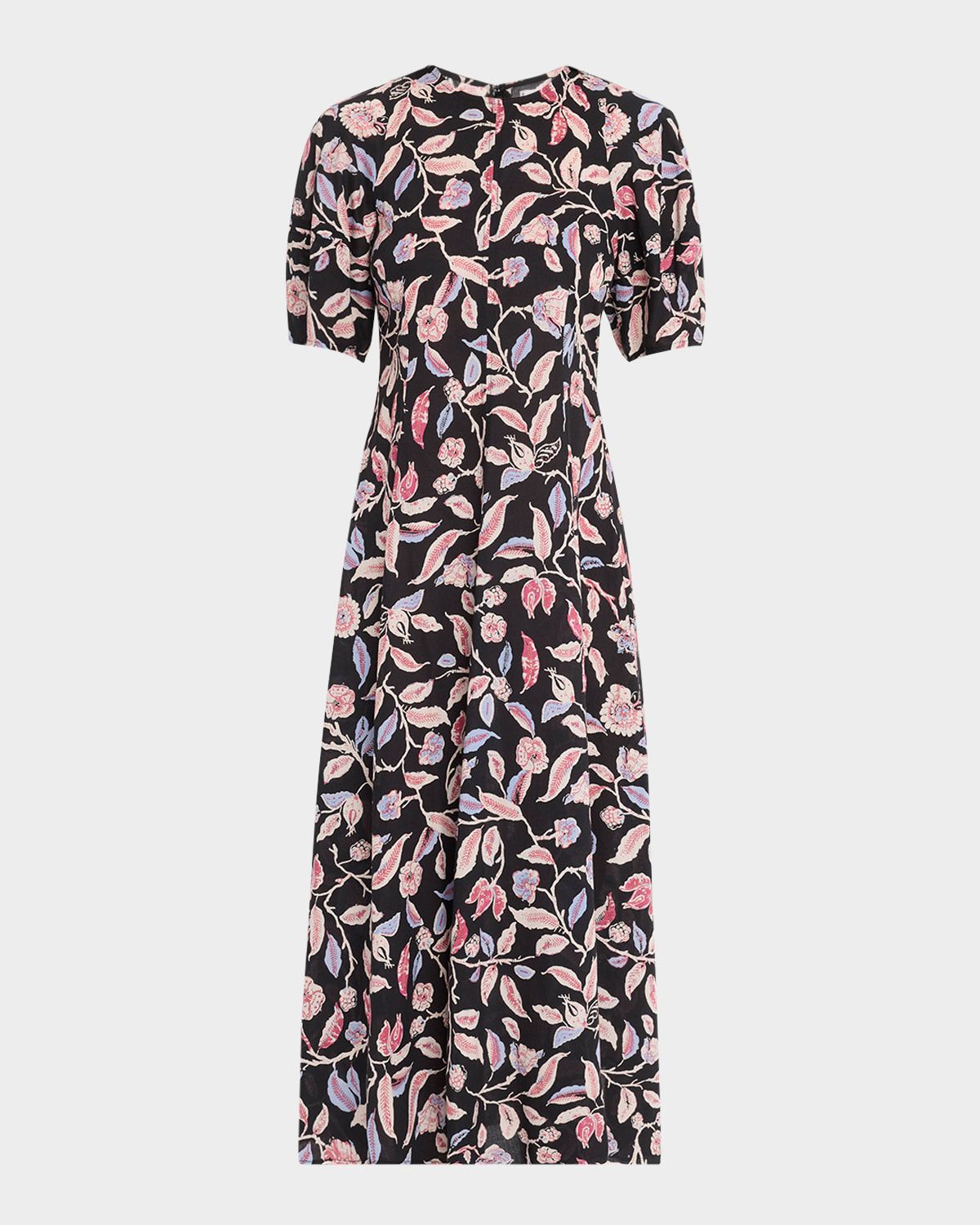 Bettina Floral-Print Cotton Poplin Maxi Dress