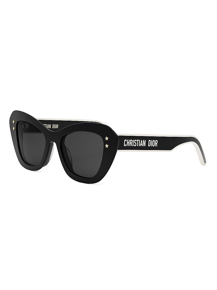 Women's DiorPacific B3U Butterfly Sunglasses - Dark Grey Black