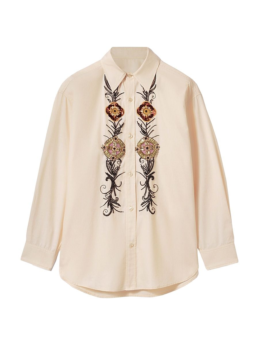 Women's Embroidered Better Than Your Boyfriend's Shirt - Pale Pink - Size XS