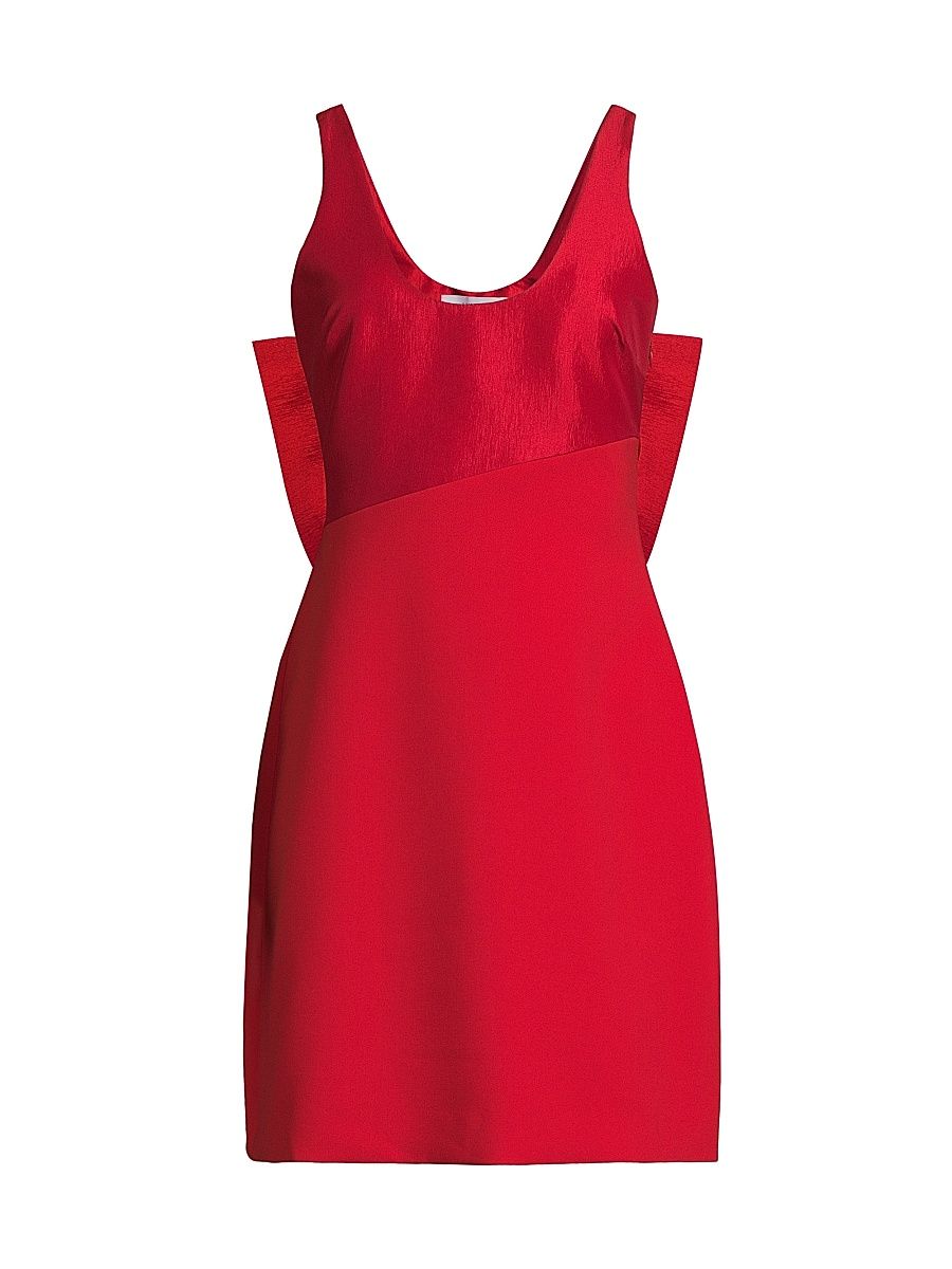 Women's Amalia Back Bow Minidress - Scarlet - Size 2