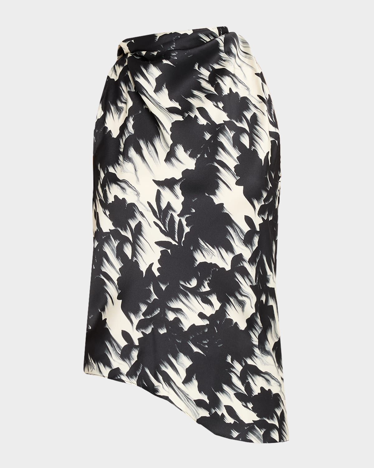 Floral Cowl-Neck Top