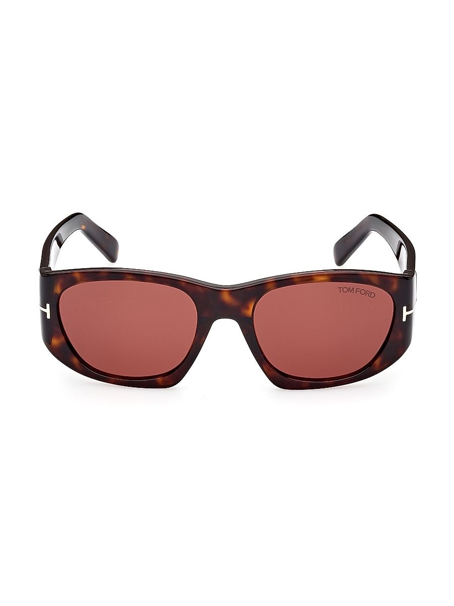 Men's Cyrille 53MM Tortoiseshell Sunglasses - Havana