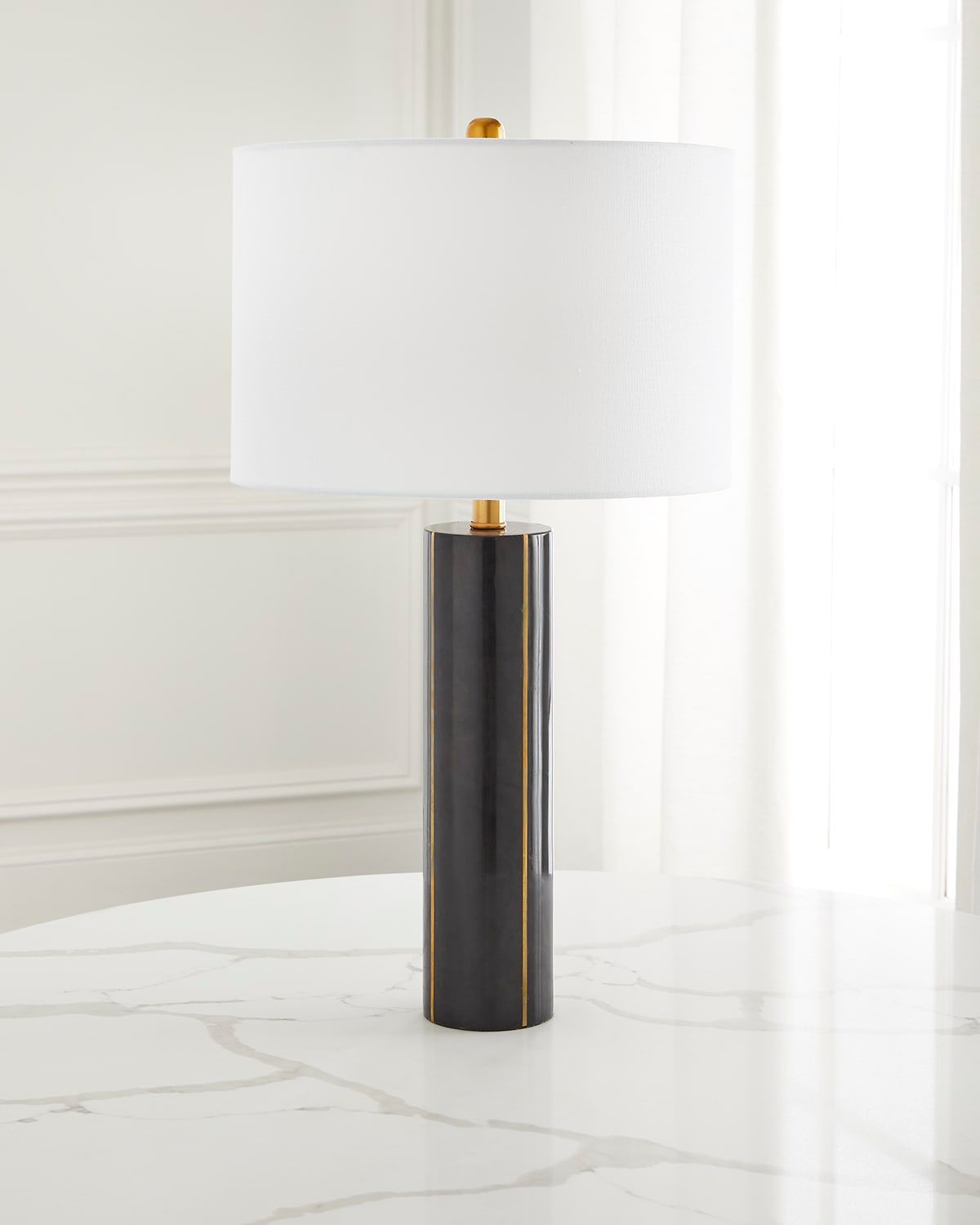 Black Marble Haynes Lamp