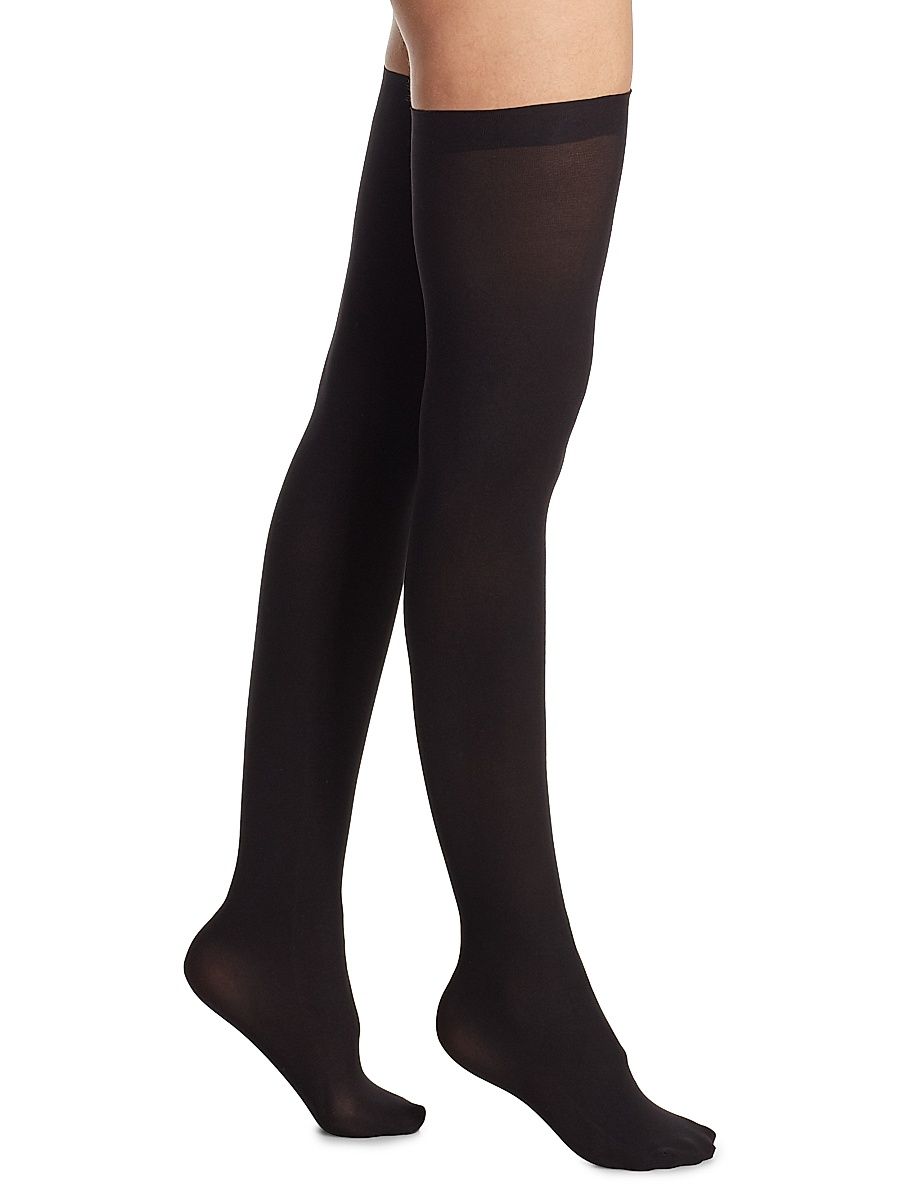 Women's Up All Night Thigh Highs - Black - Size Small
