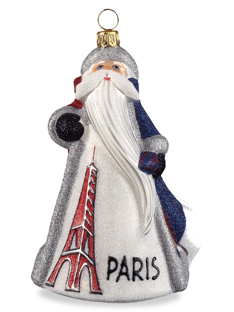 Glitterazzi International Santa France Ornament