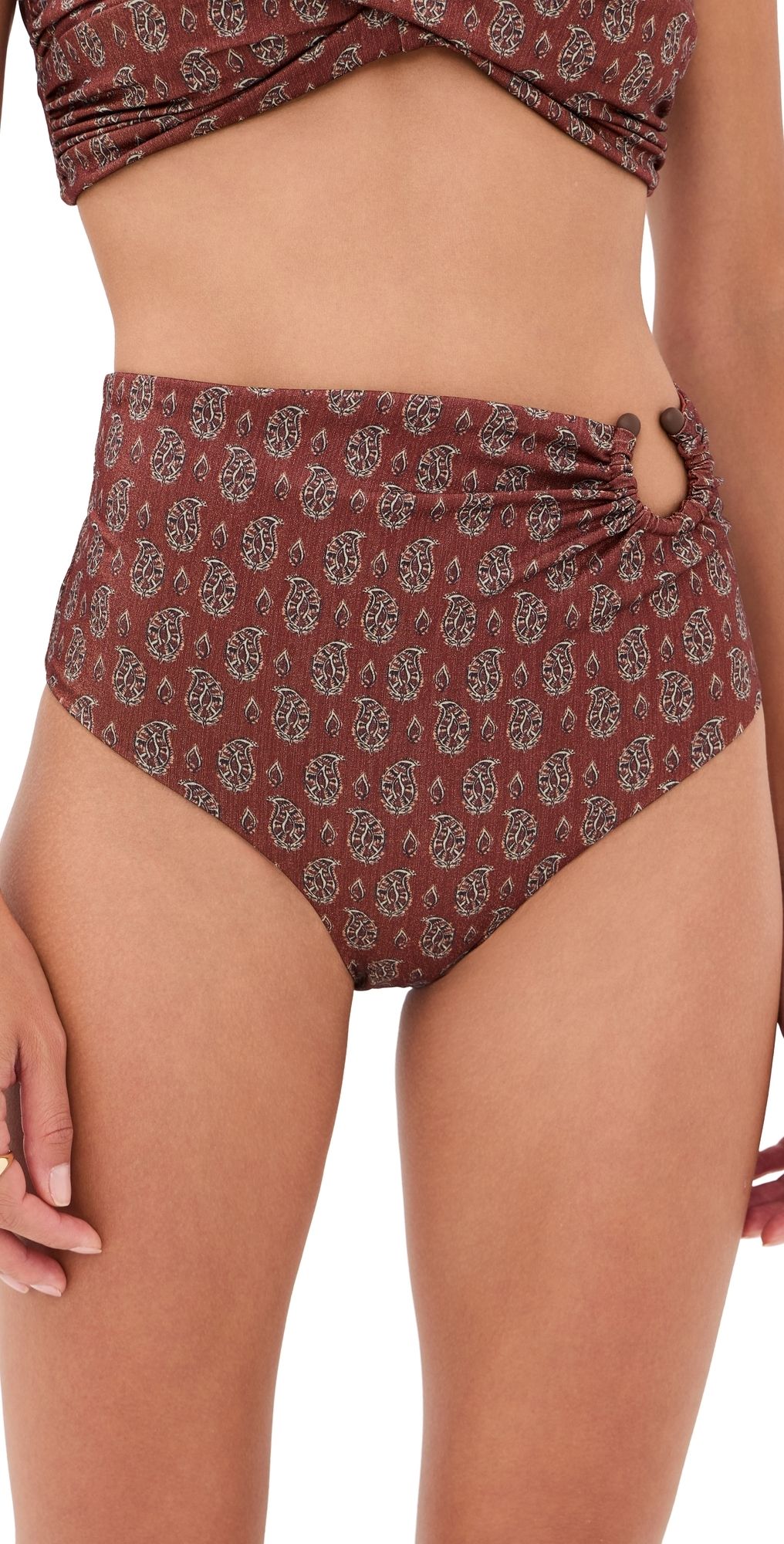 Johanna Ortiz Shimmering Taita Bikini Bottoms Light Ochre M