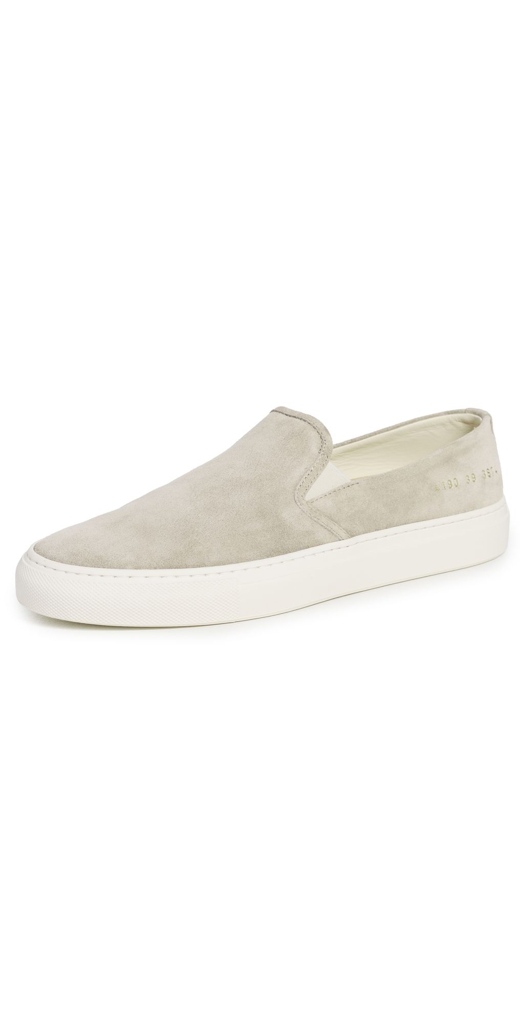 Common Projects Slip On Low Profile Sneakers Warm Grey 41