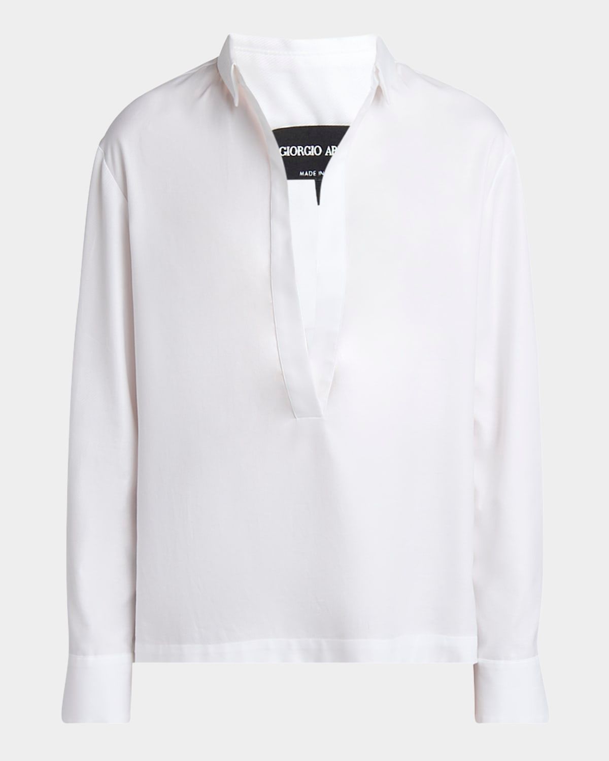 Cotton Twill Tunic Blouse