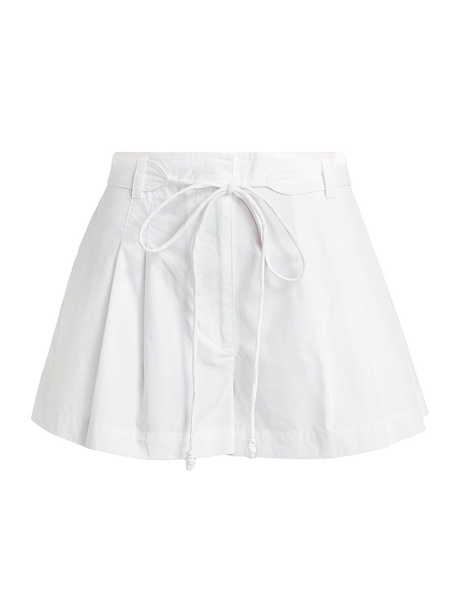 Women's Lander Pleated Short - Optic White - Size 4