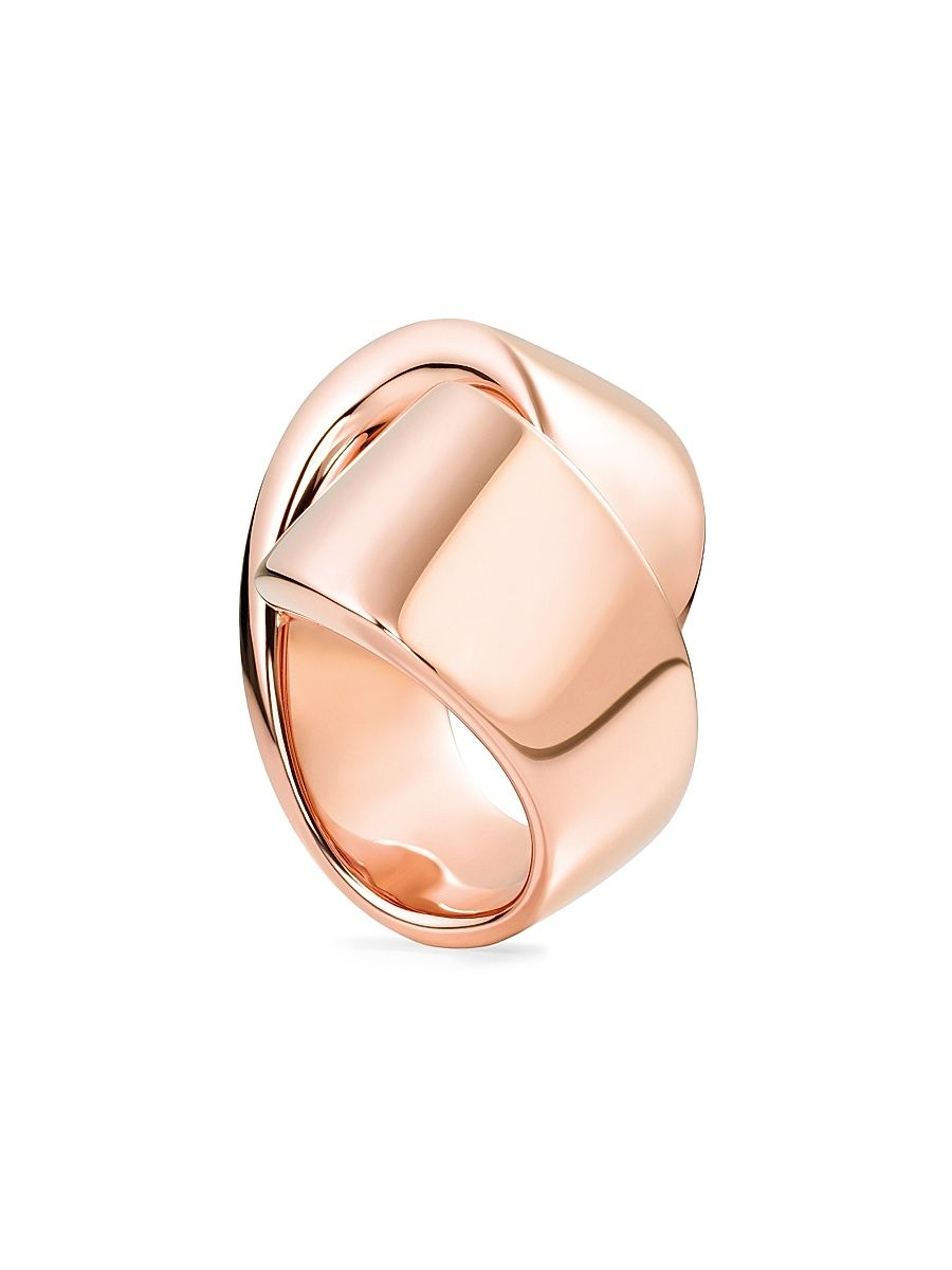 Women's Abbraccio 18K Rose Gold Ring - Rose Gold - Size 6.75