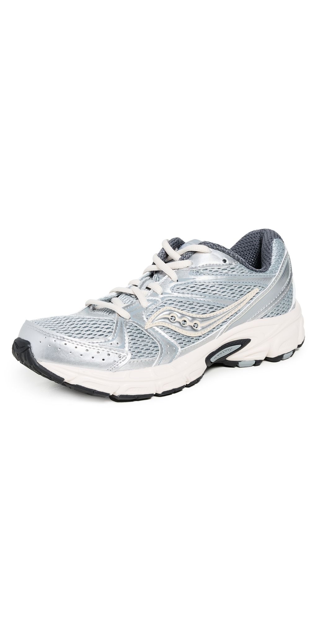 Saucony Ride Millenium Unisex Sneakers Silver/Cream M 5/ W 6.5