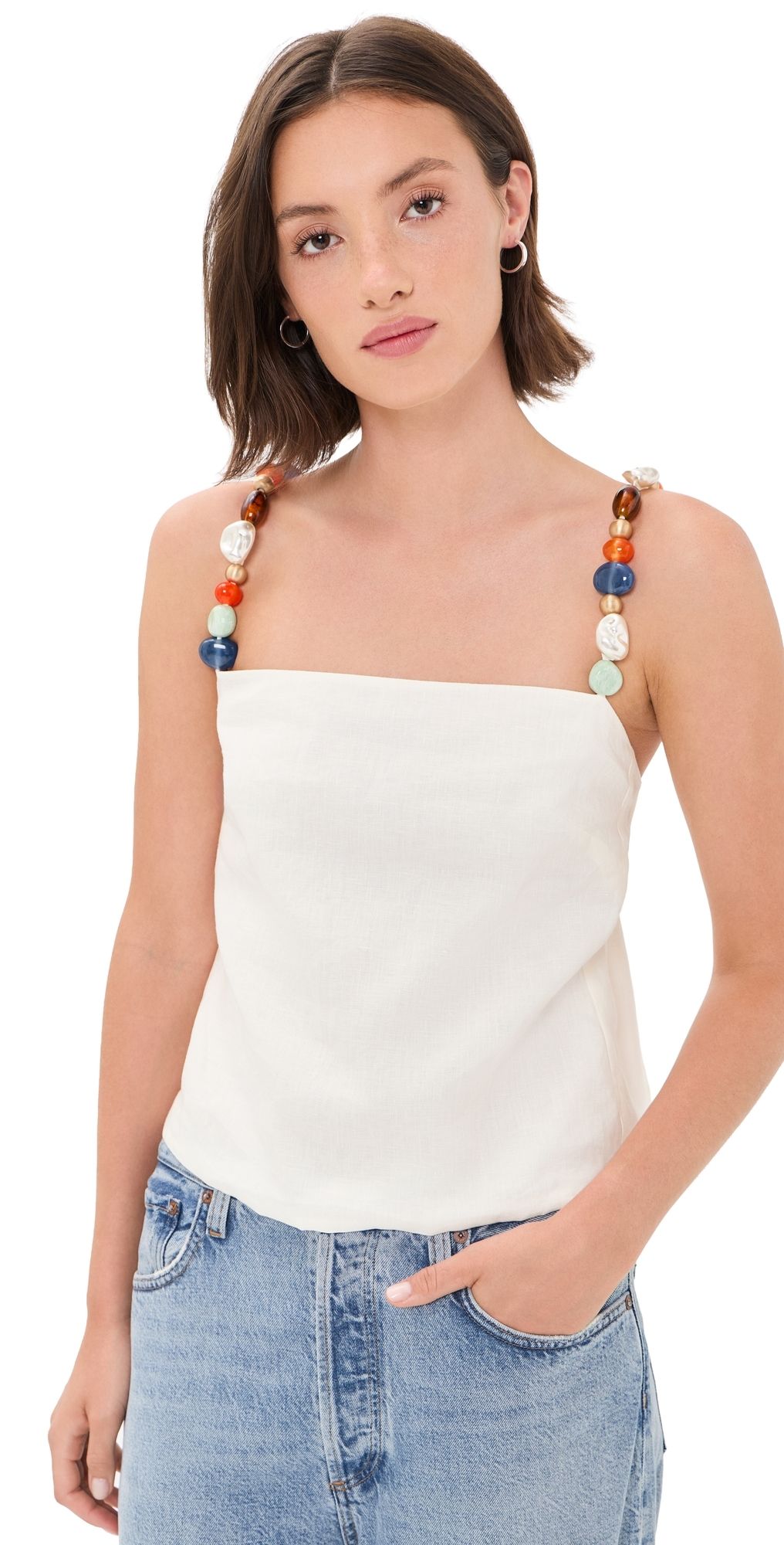 Cult Gaia Eira Top Off White XL