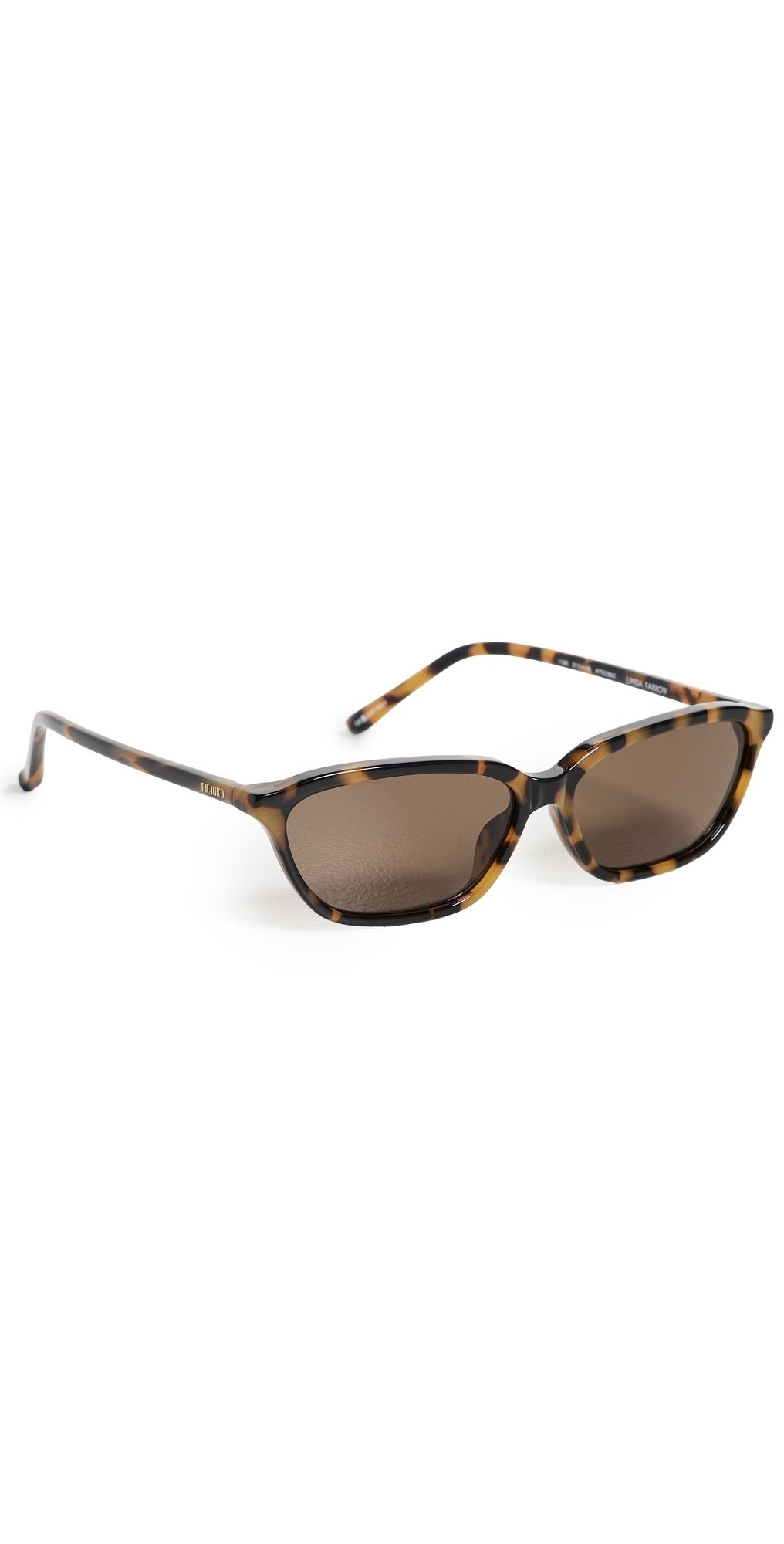 The Attico Libby Sunglasses Tortoise Shell One Size