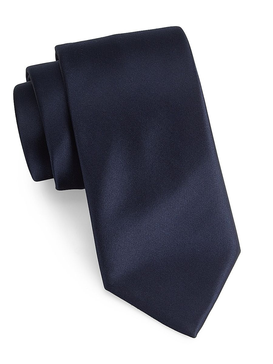 Men's Silk Neck Tie - Night Blue