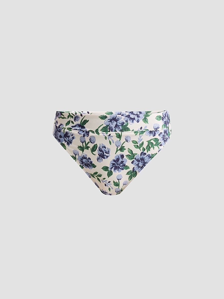Women's Enamour Mid-High-Cut Bikini Bottom - Provence - Size Large