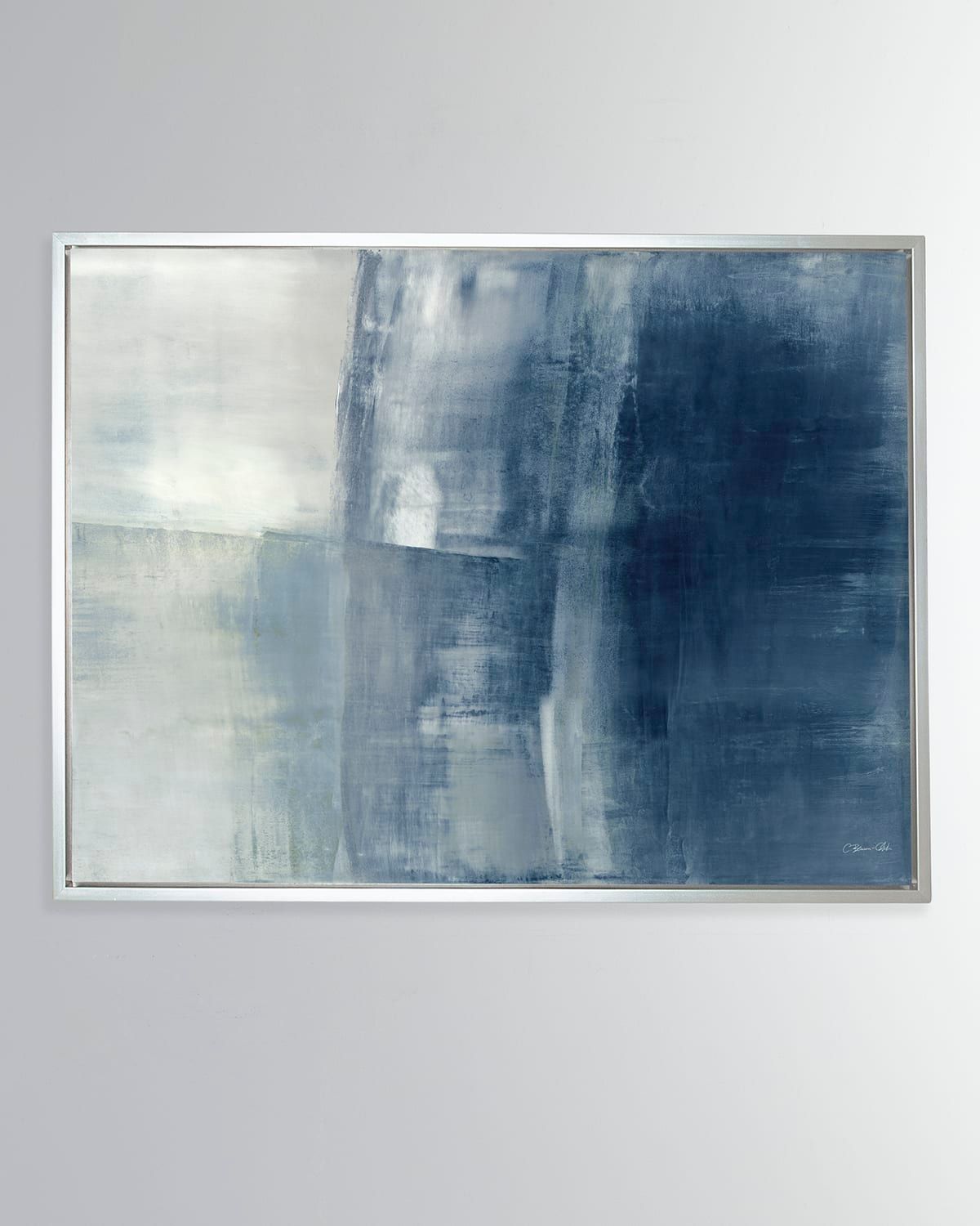 Surfaces in Blue" Horizontal Giclee on Canvas Wall Art, 40" x 30