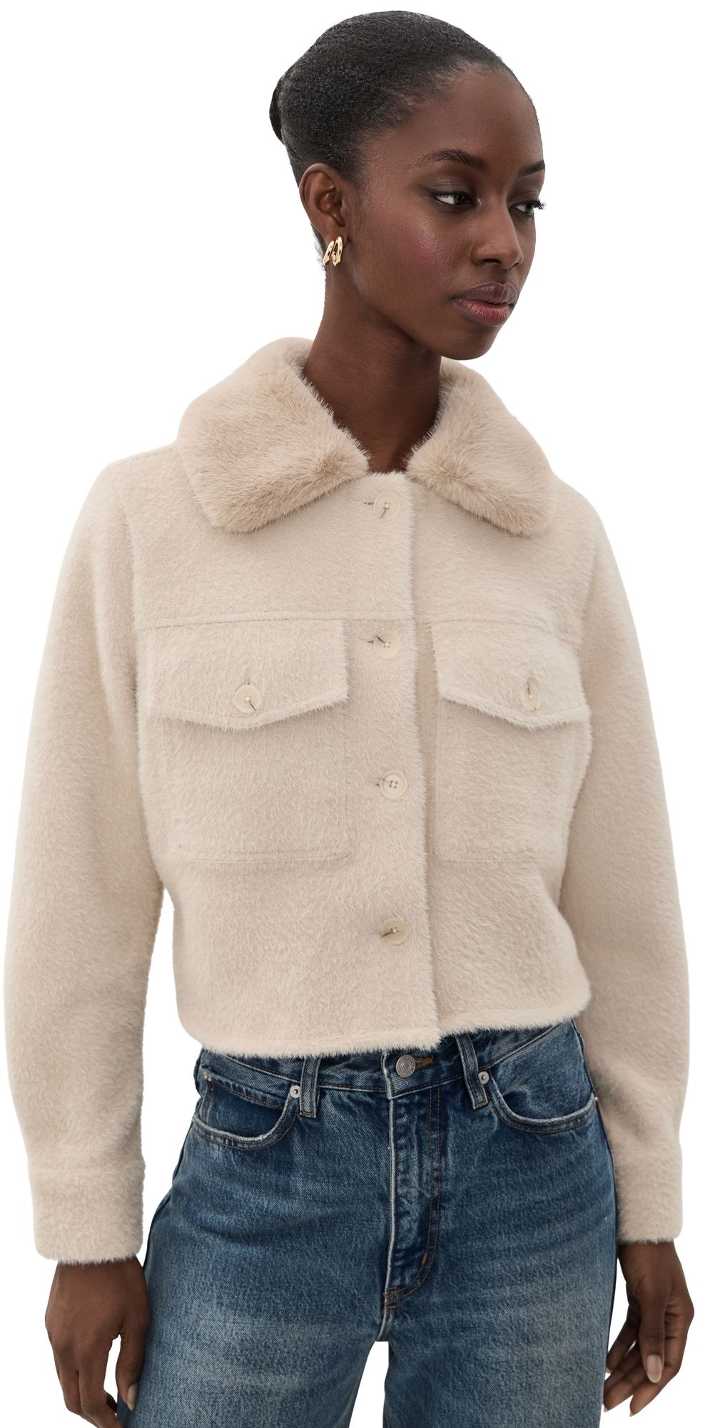 Z Supply Peyton Jacket Soft Ecru XL