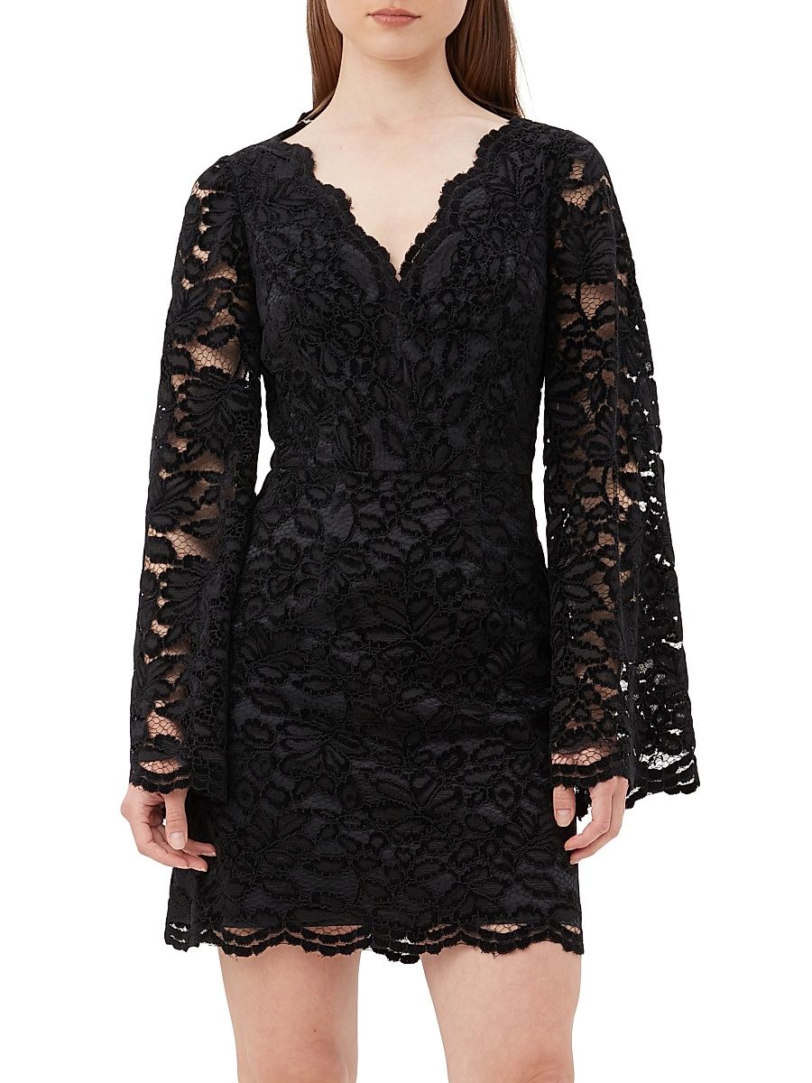 Women's Jinnie Lace Overlay Mini-Dress - Black - Size 2