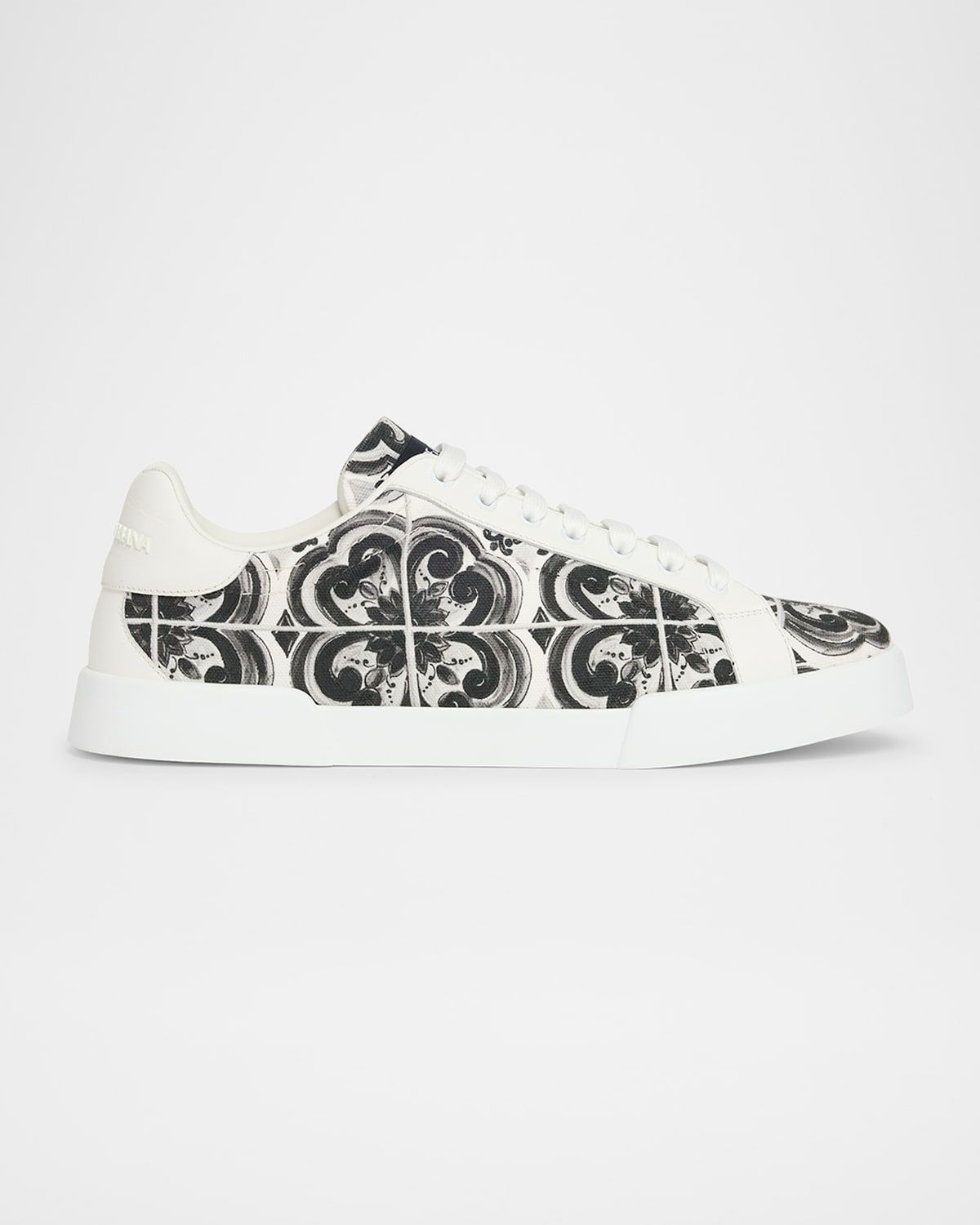 Men & apos;s Portofino Low-Top Printed Canvas Sneakers