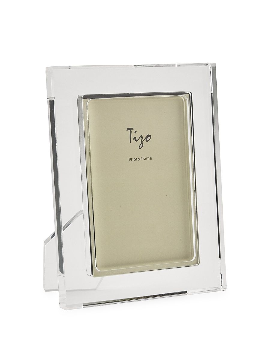 Double-Border Lucite Frame - Black - Size 8 x 10