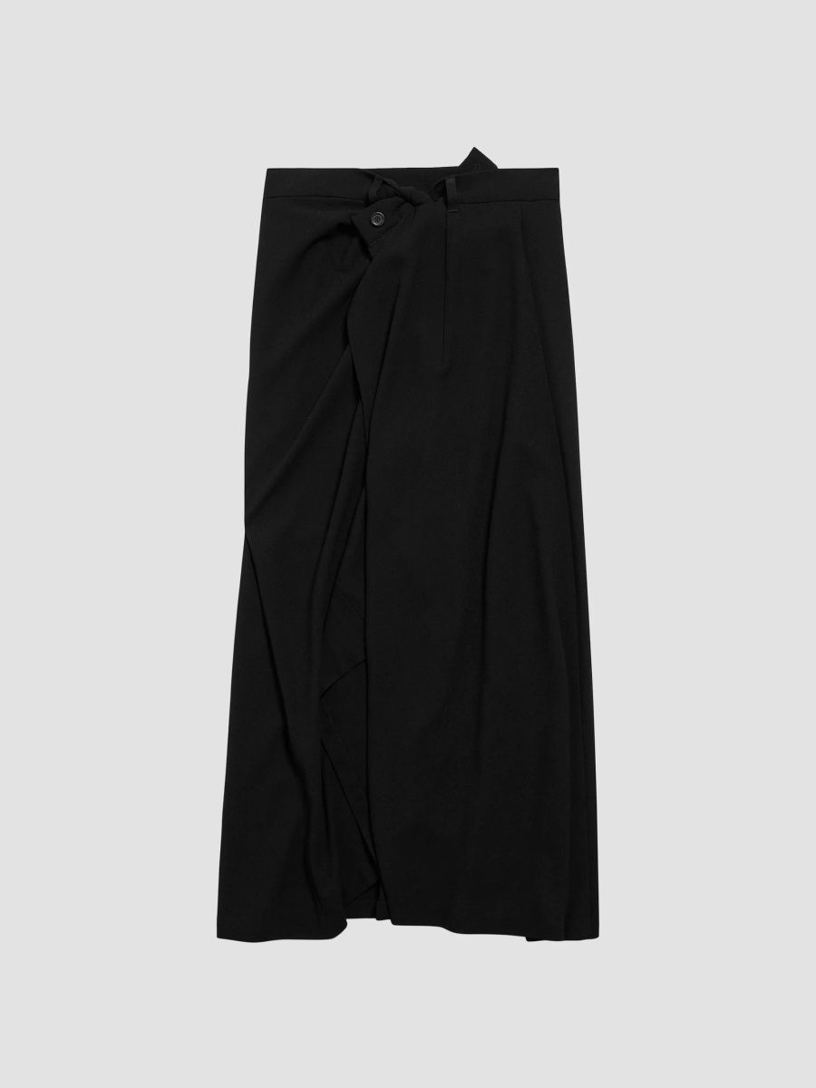 Balenciaga Women's Draped Tailored Skirt - Black - Size 0