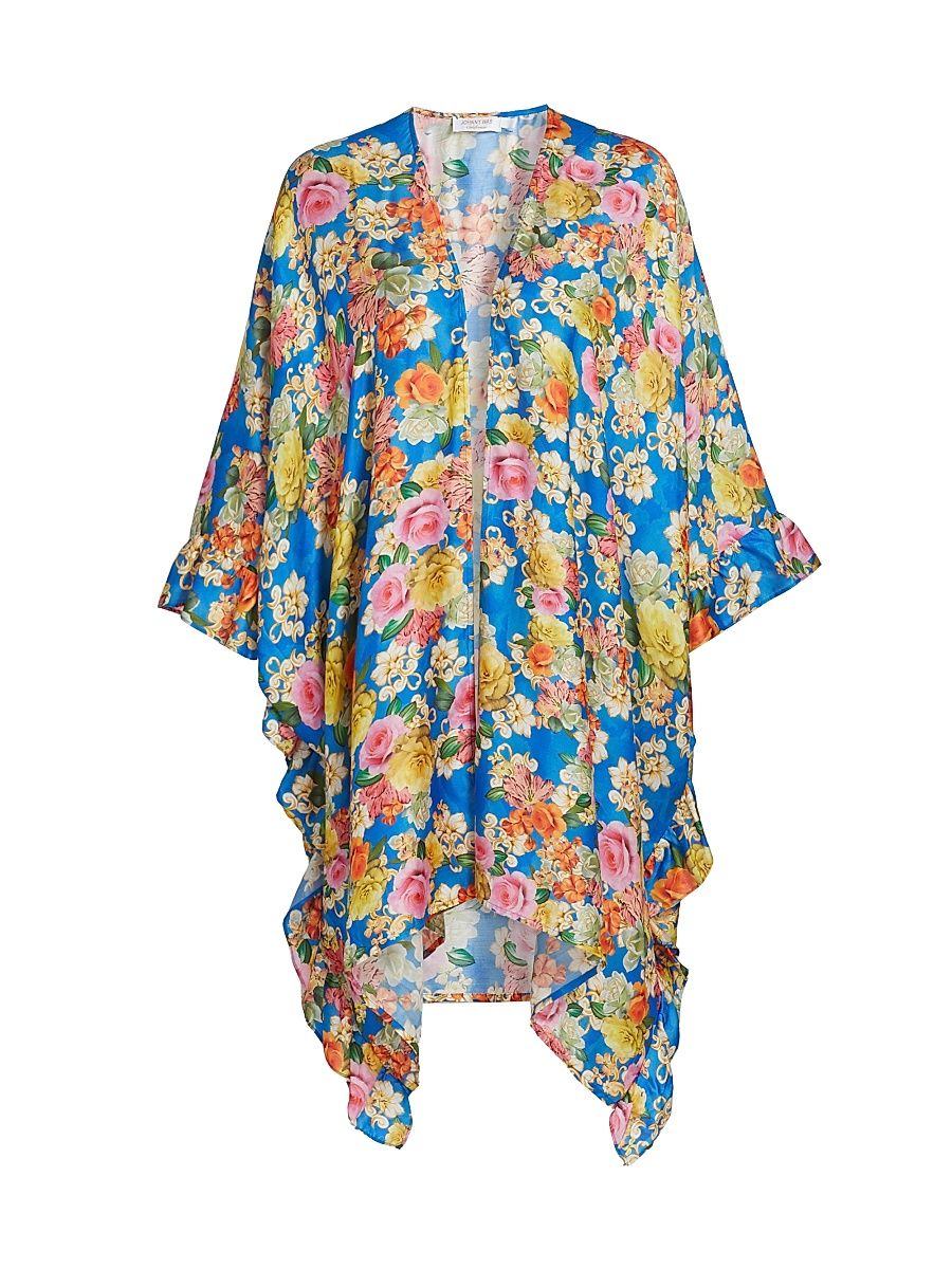 Women's Pauline Short Ruffle Cover-Up Kimono - Pauline - Size Small
