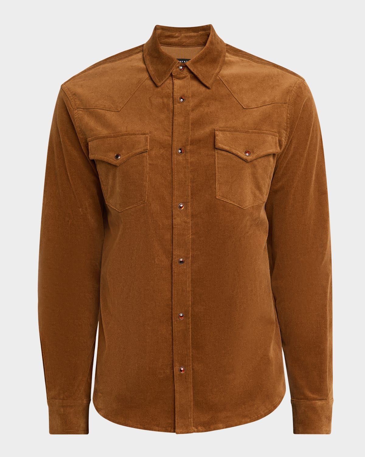 Men & apos;s Eastwood Needle Corduroy Saddle Western Shirt