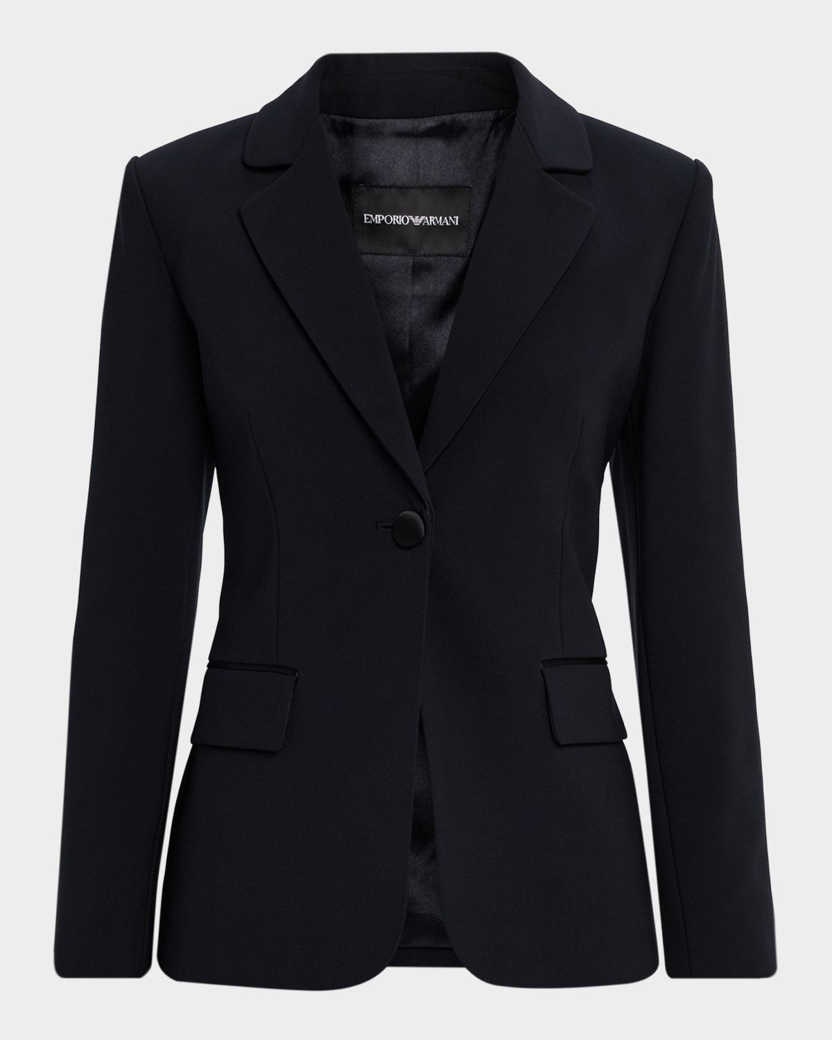 Single-Button Cutaway Blazer