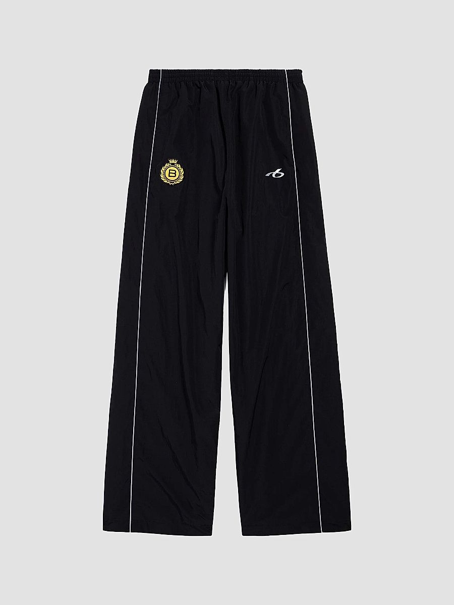 Balenciaga Men's Soccer Tracksuit Pants - Black - Size Large