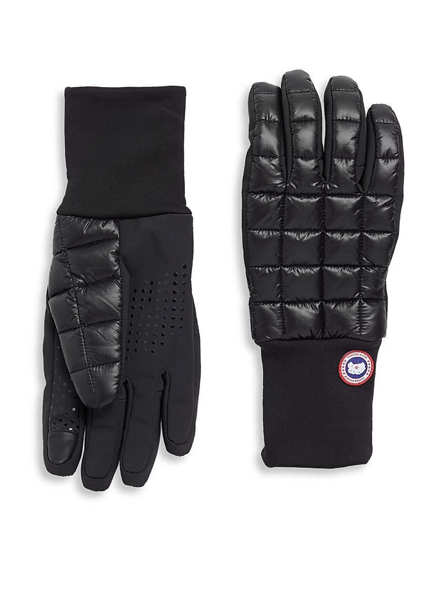 Men's Northern Quilted Gloves - Black - Size Small