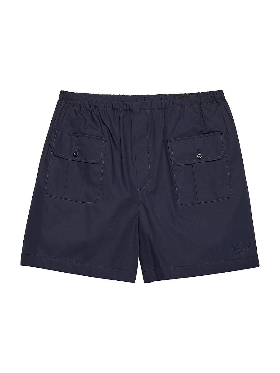 Men's Cotton Poplin Bermuda Shorts - Navy Blue - Size XL