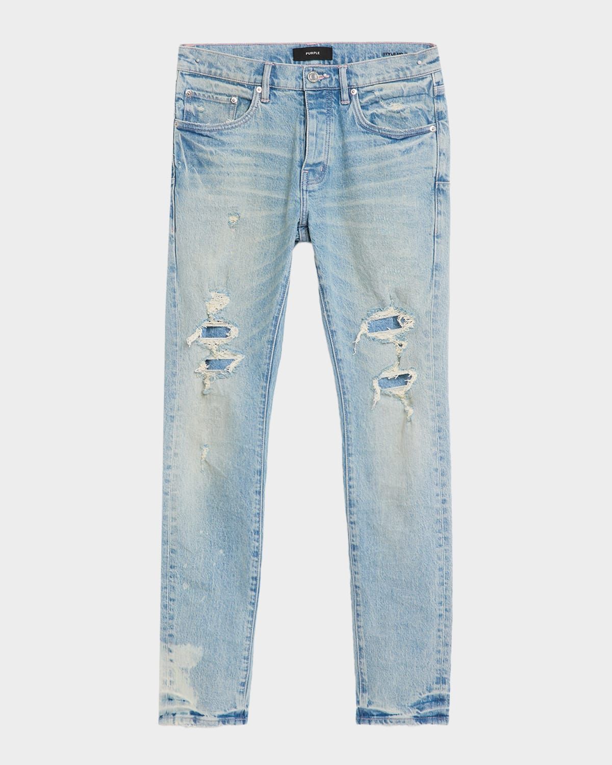 Men & apos;s P001 Garda Repairs Distressed Skinny Jeans