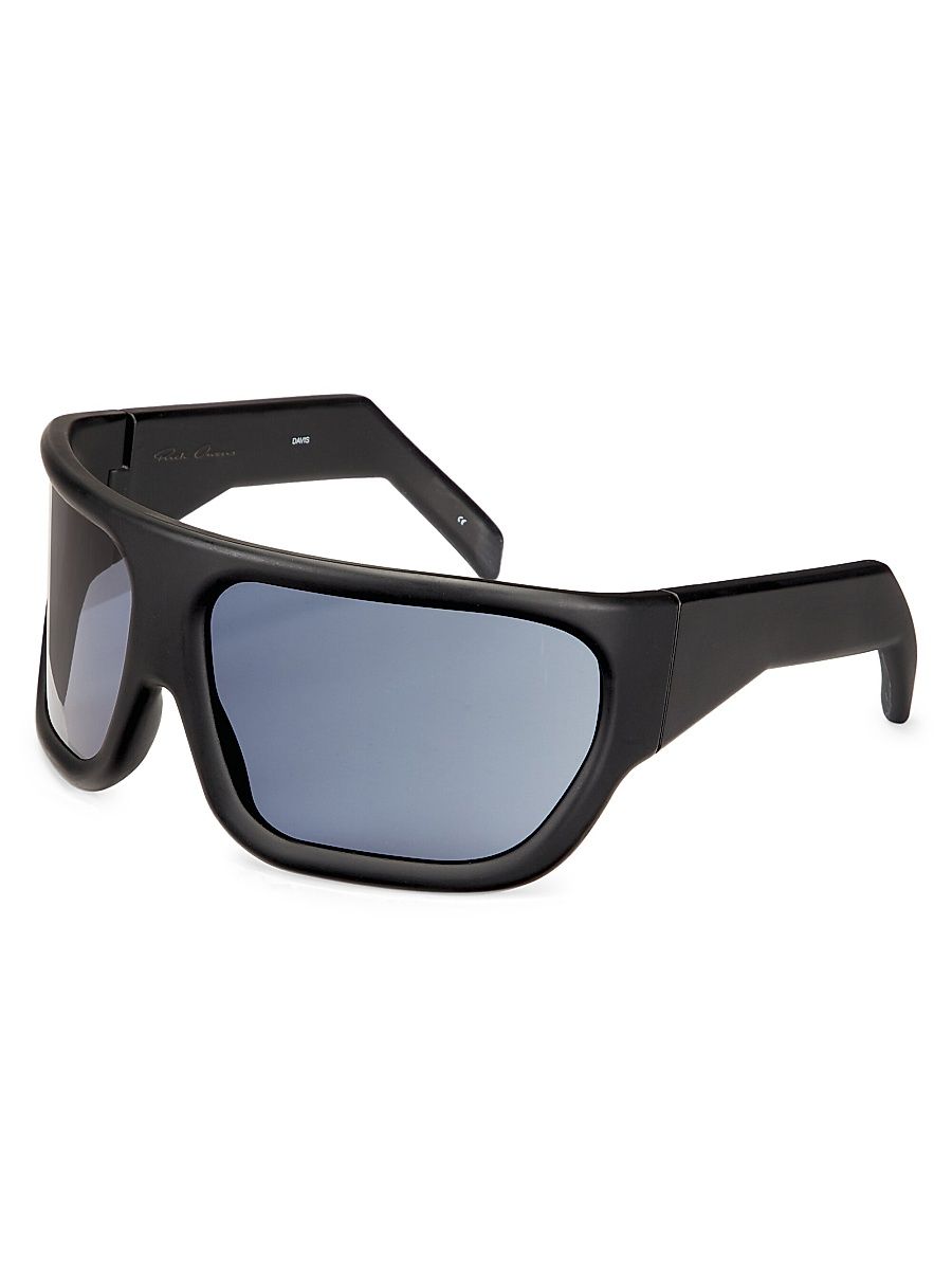 Men's Davis 60MM Shield Sunglasses - Black