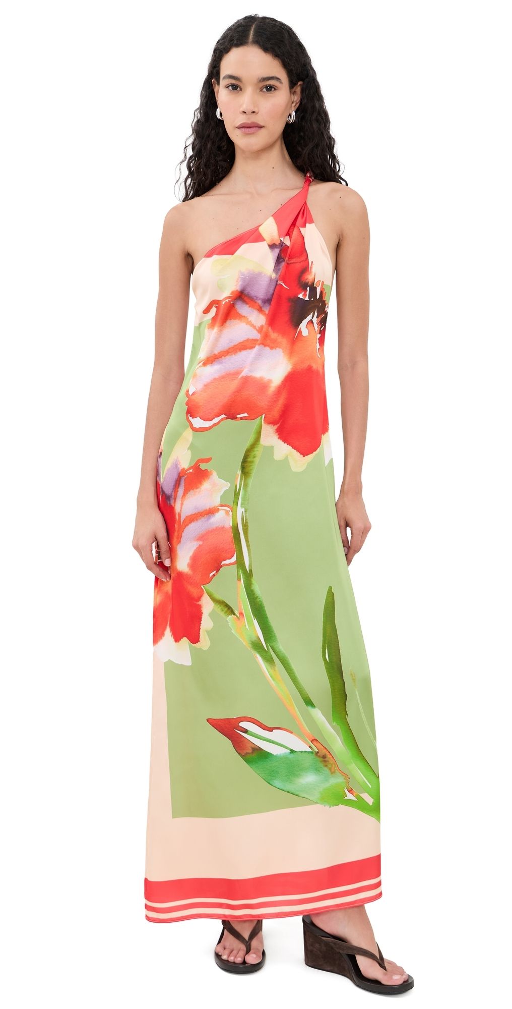 MISA Dounia Dress SCARF FLORA ST L