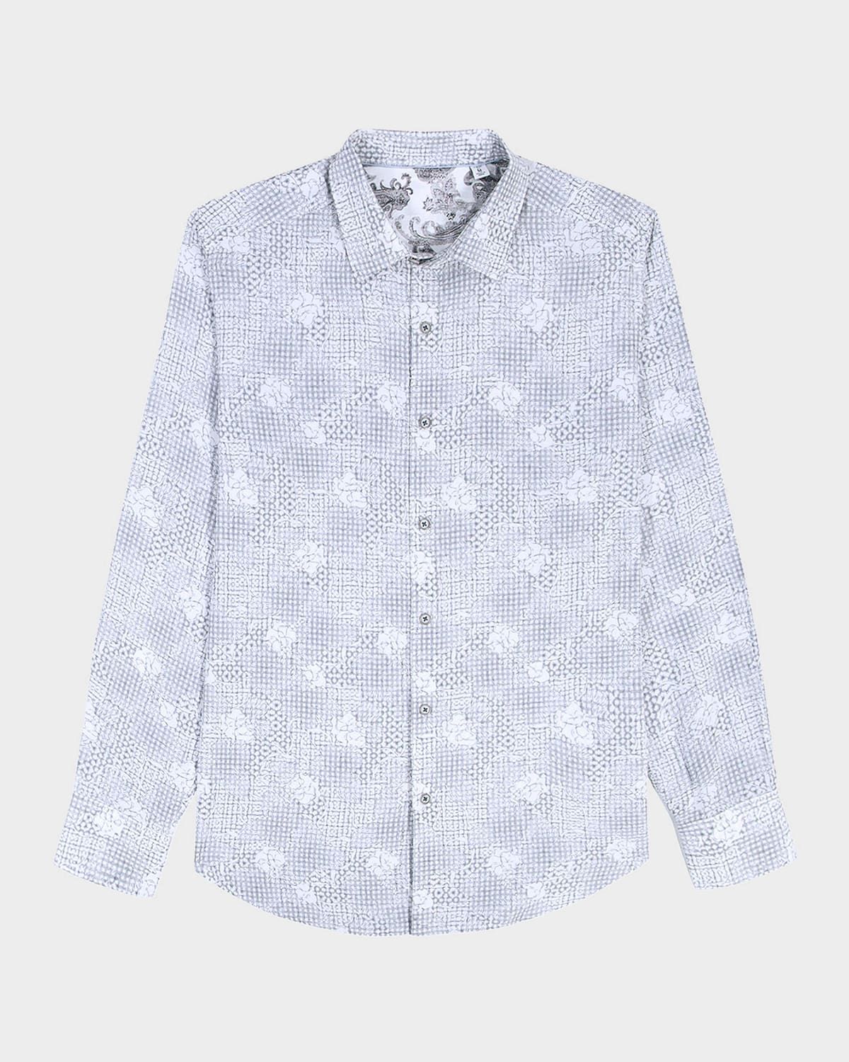 Men & apos;s Norfolk Viscose Blend Sport Shirt