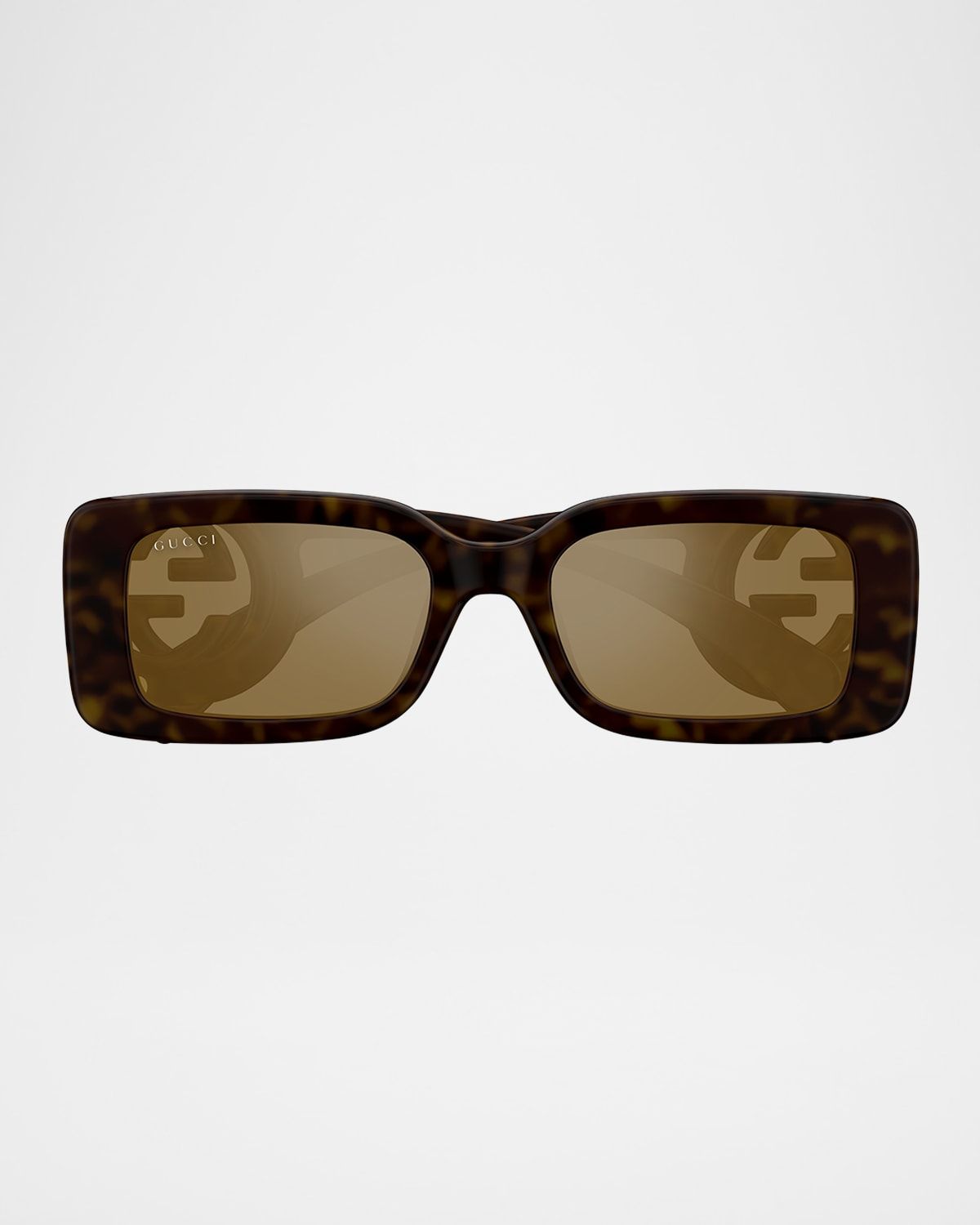 Monochrome GG Rectangle Acetate Sunglasses