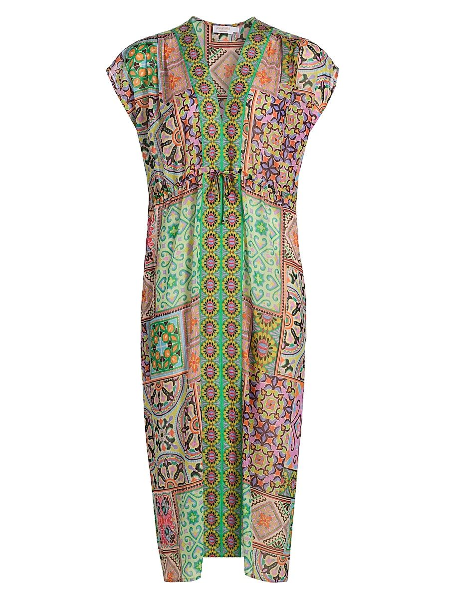 Women's Lanthe Print V-Neck Caftan Dress - Lanthe - Size XL