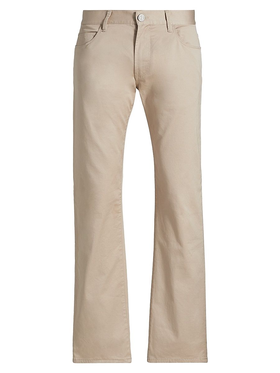 Men's Stretch-Cotton 5-Pocket Pants - Sand - Size 34