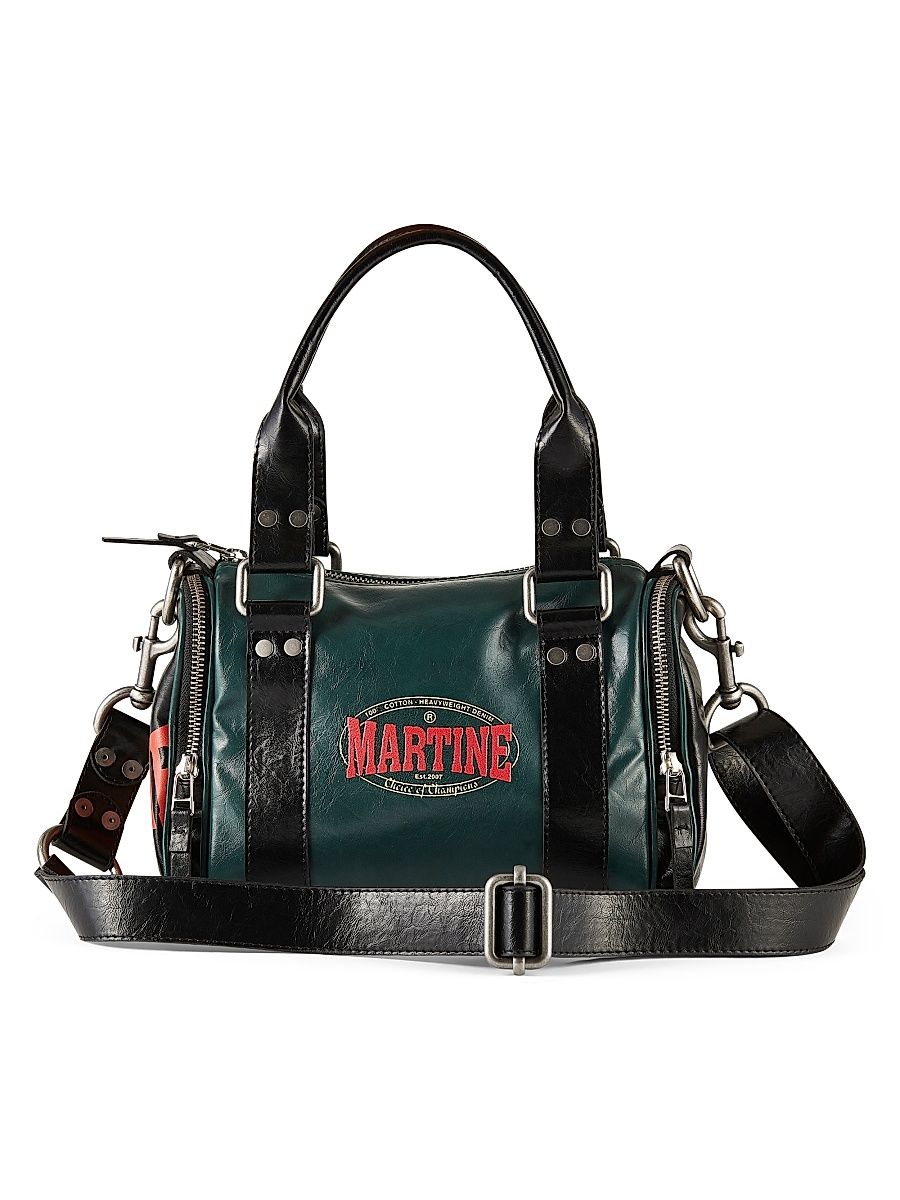 Men's Mini Logo Sports Bag - Green Dark
