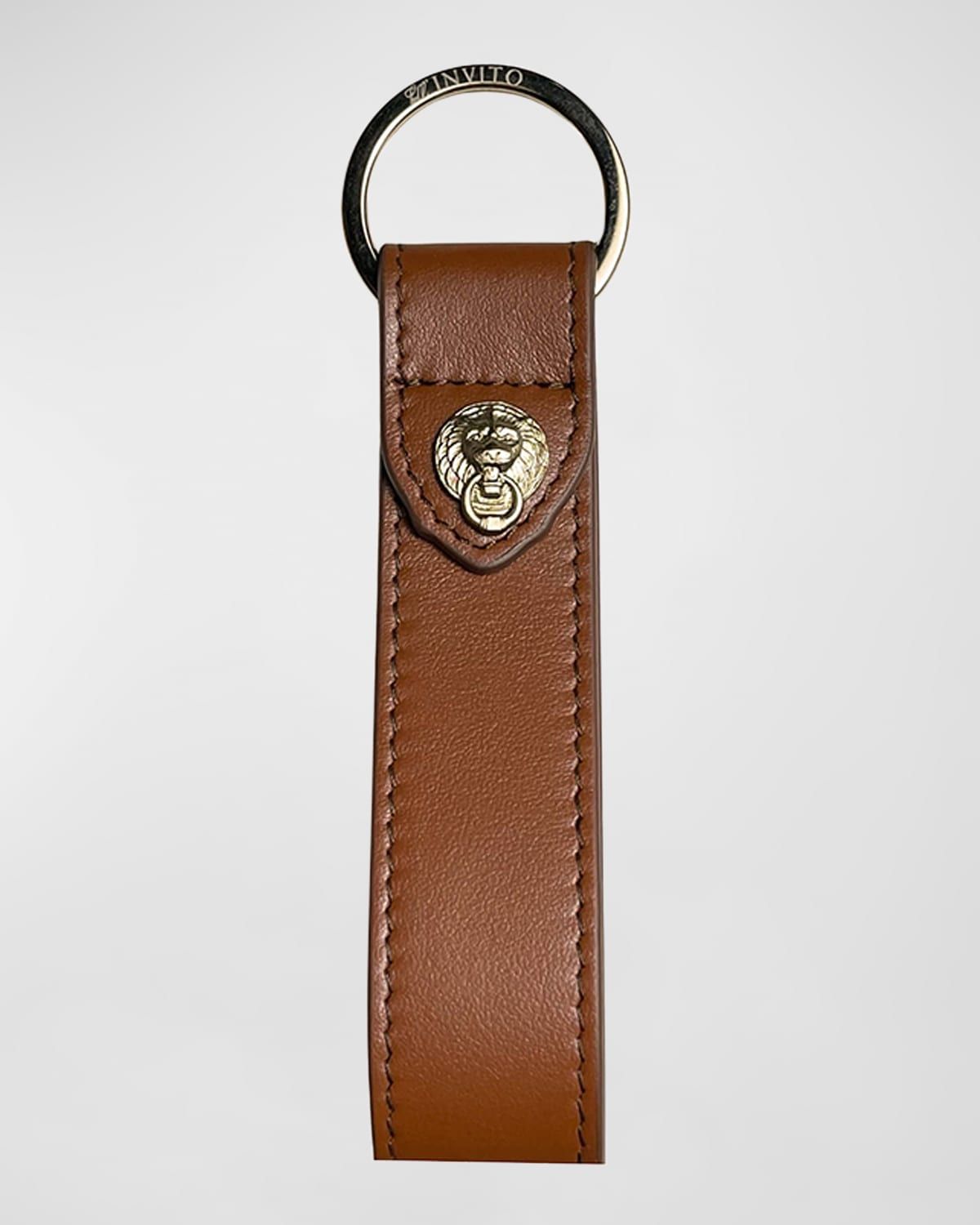 Leather Logo Keychain