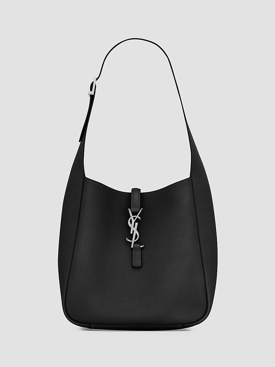 Saint Laurent Women's Le 5 Ã 7 Supple Shoulder Bag in Grained Leather - Black