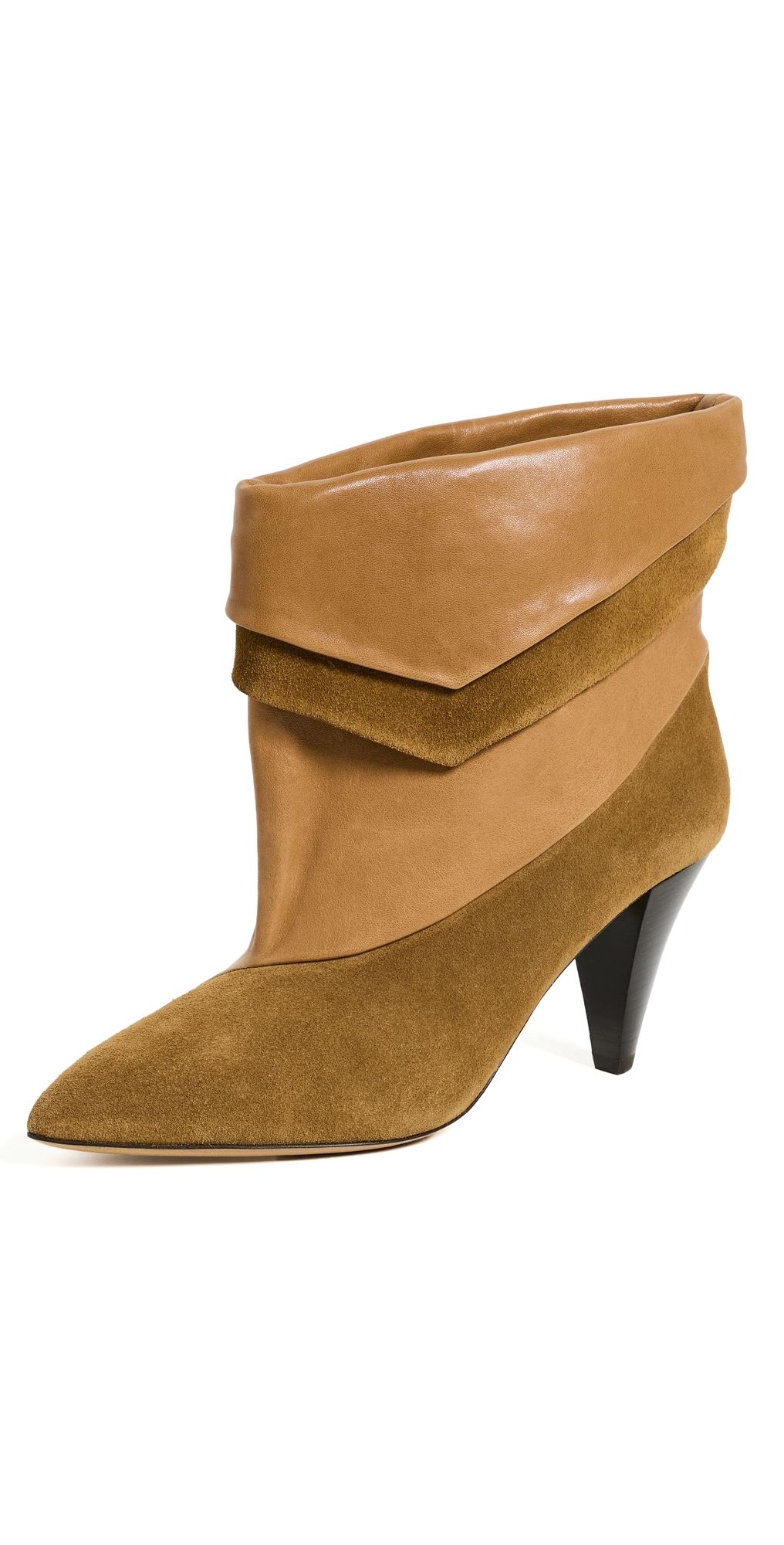 Isabel Marant Lyone Layered Boots Cognac 41