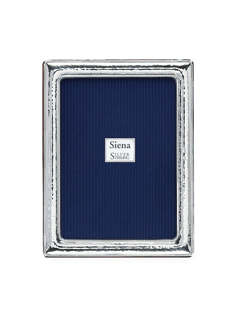Siena Sterling Silver Classic Hammered Frame - Silver - Size 8 x 10