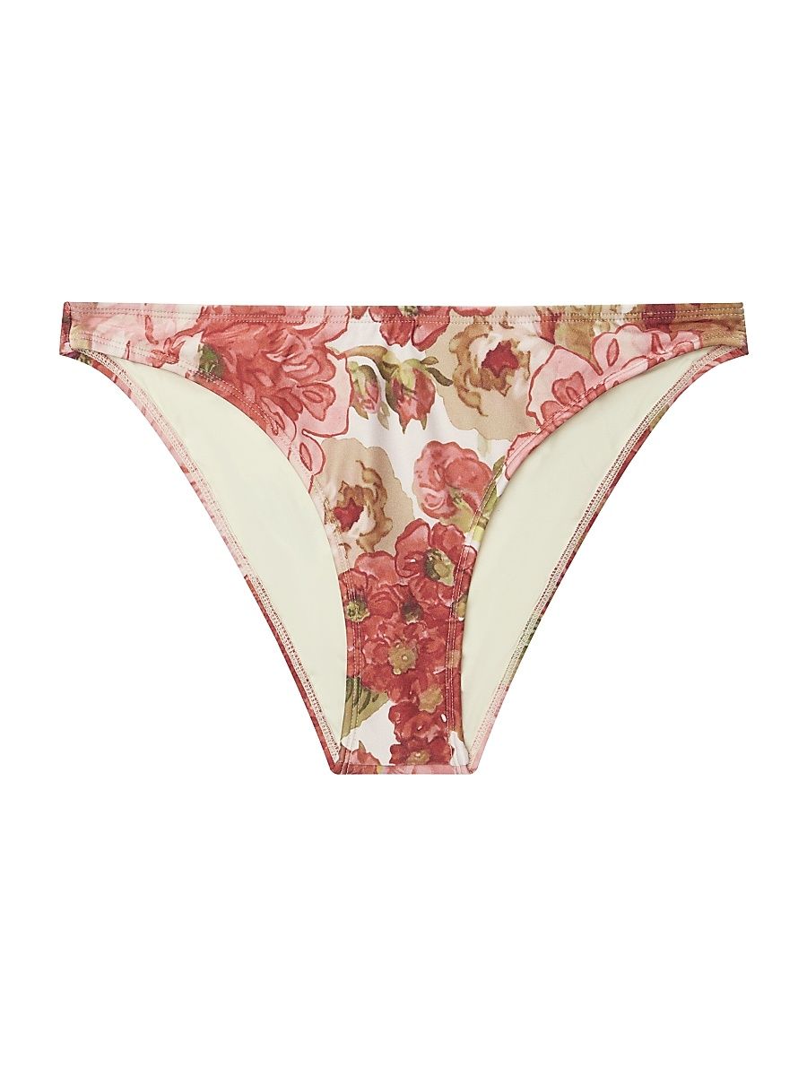 Women's Tapestry Staple Floral Bikini Bottom - Dahlia - Size XL